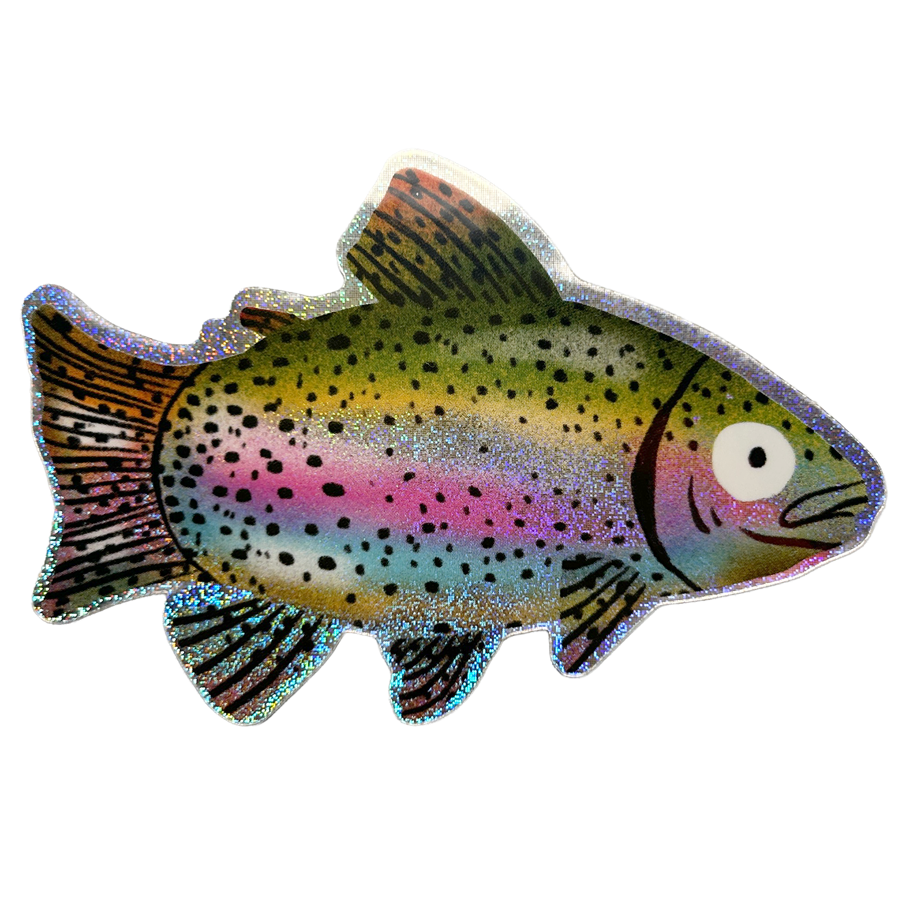 Rainbow Trout Sparkle Sticker