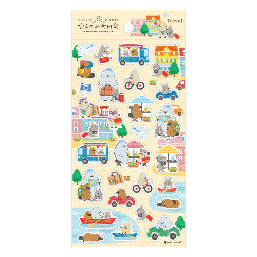 Travel sticker sheet