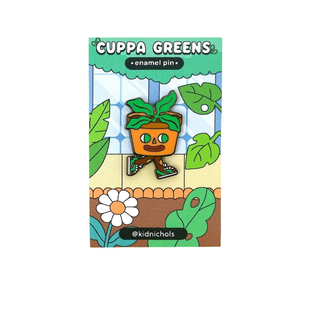 Potted Plant Enamel Pin