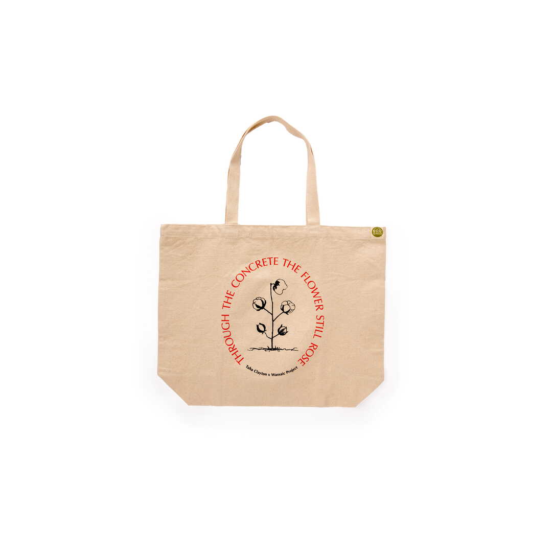 Taha Clayton Tote Bags