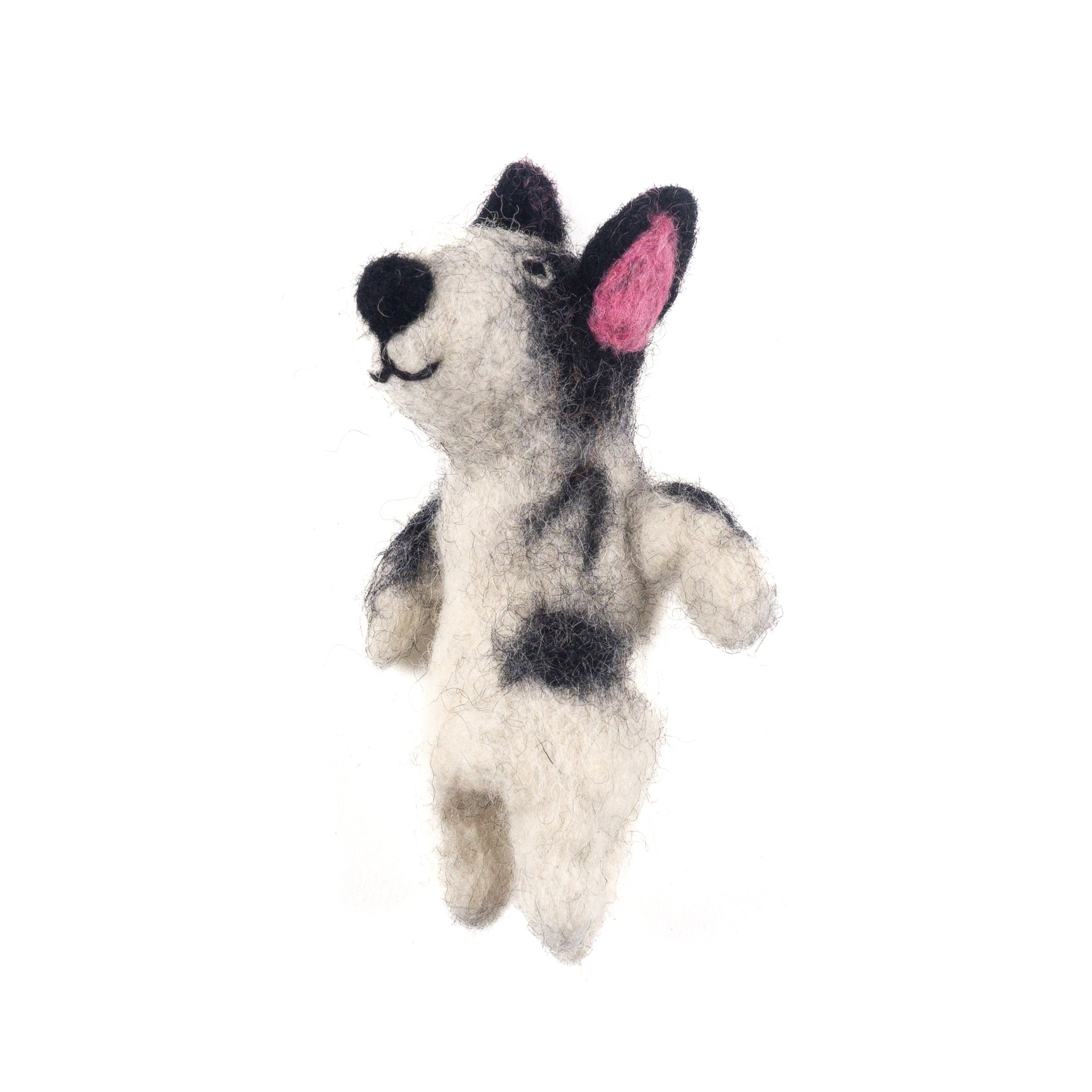 Finger Puppet – Felted Dog
