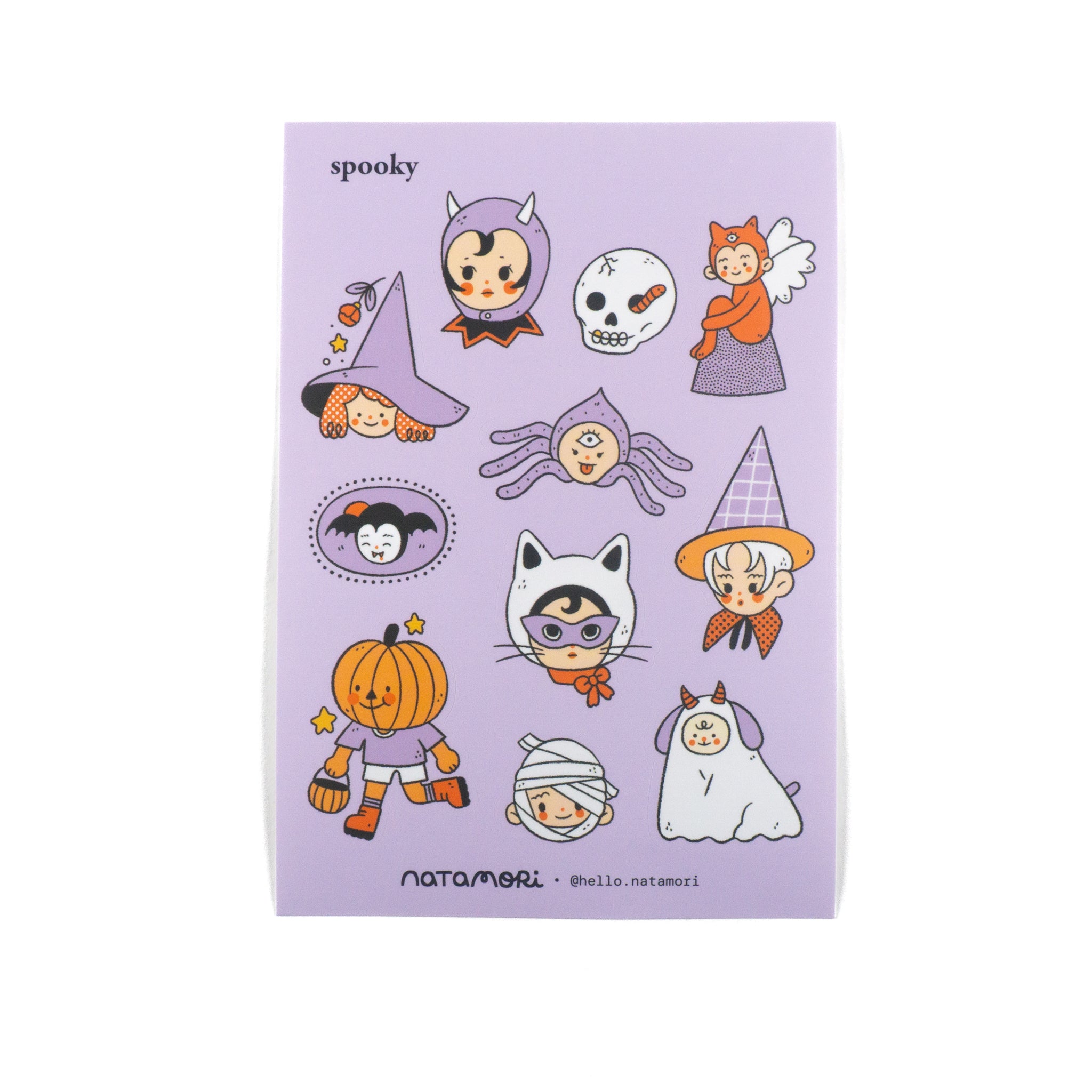 Purple Spooky Sticker Sheet