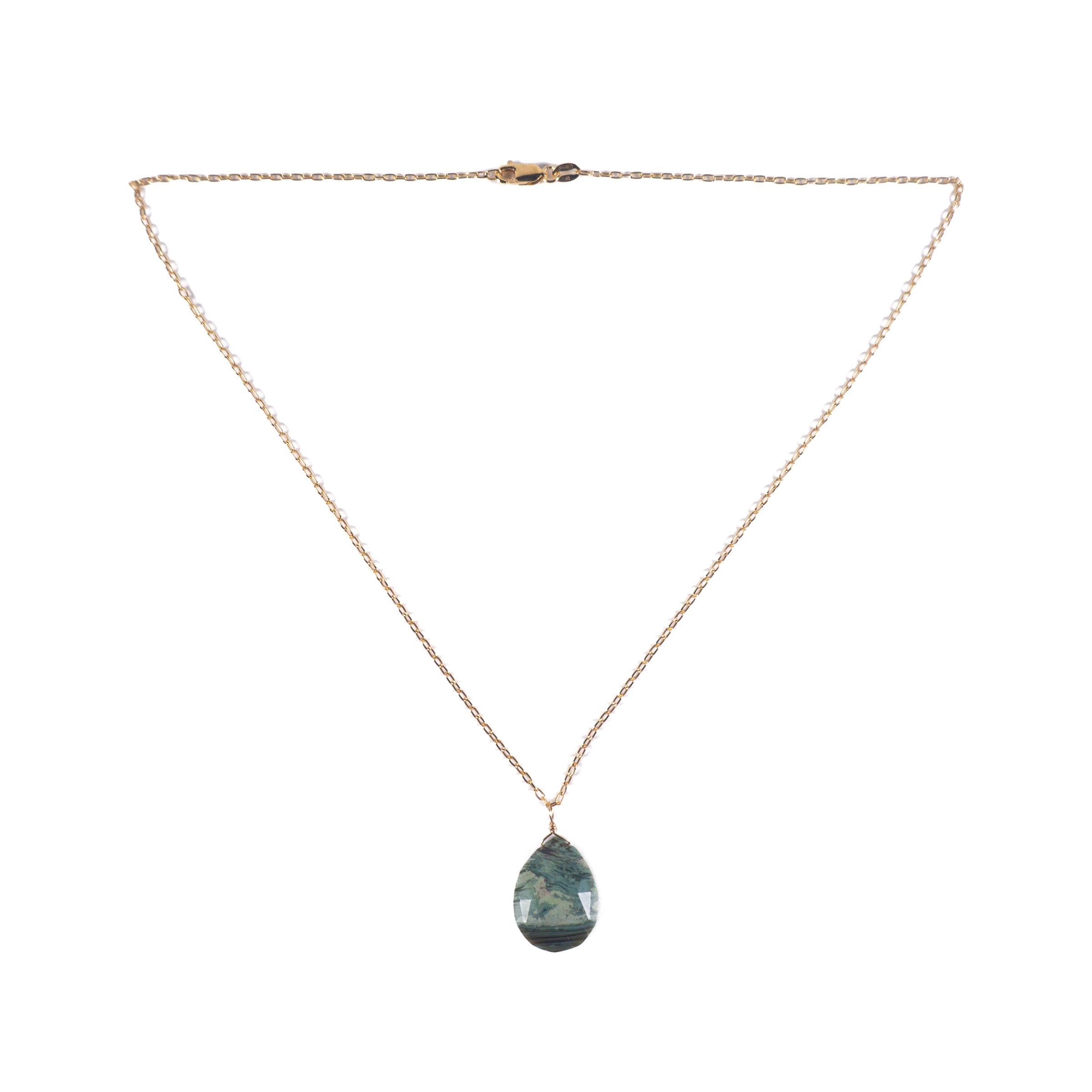 Large Drop Necklace – Slag Gem by Eve Biddle