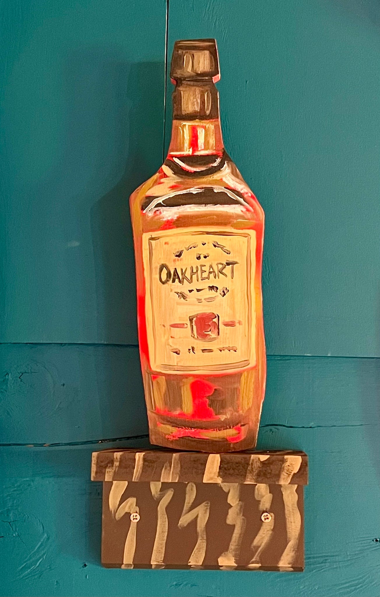 Danielle Klebes, Whiskey on a shelf (2023)