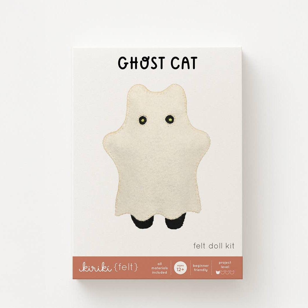 Ghost Cat Felt Doll Kit