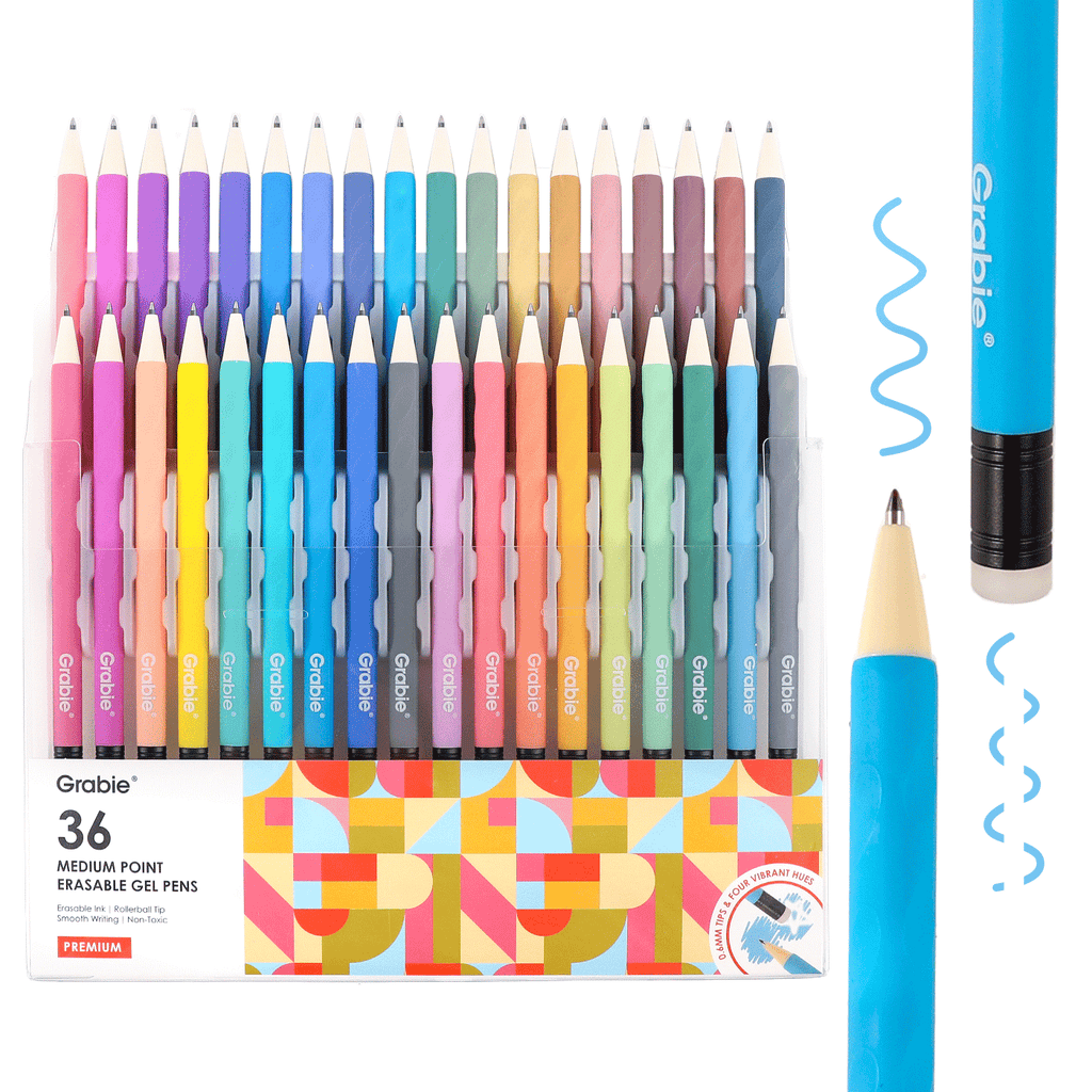 36 Medium Point Erasable Gel Pens