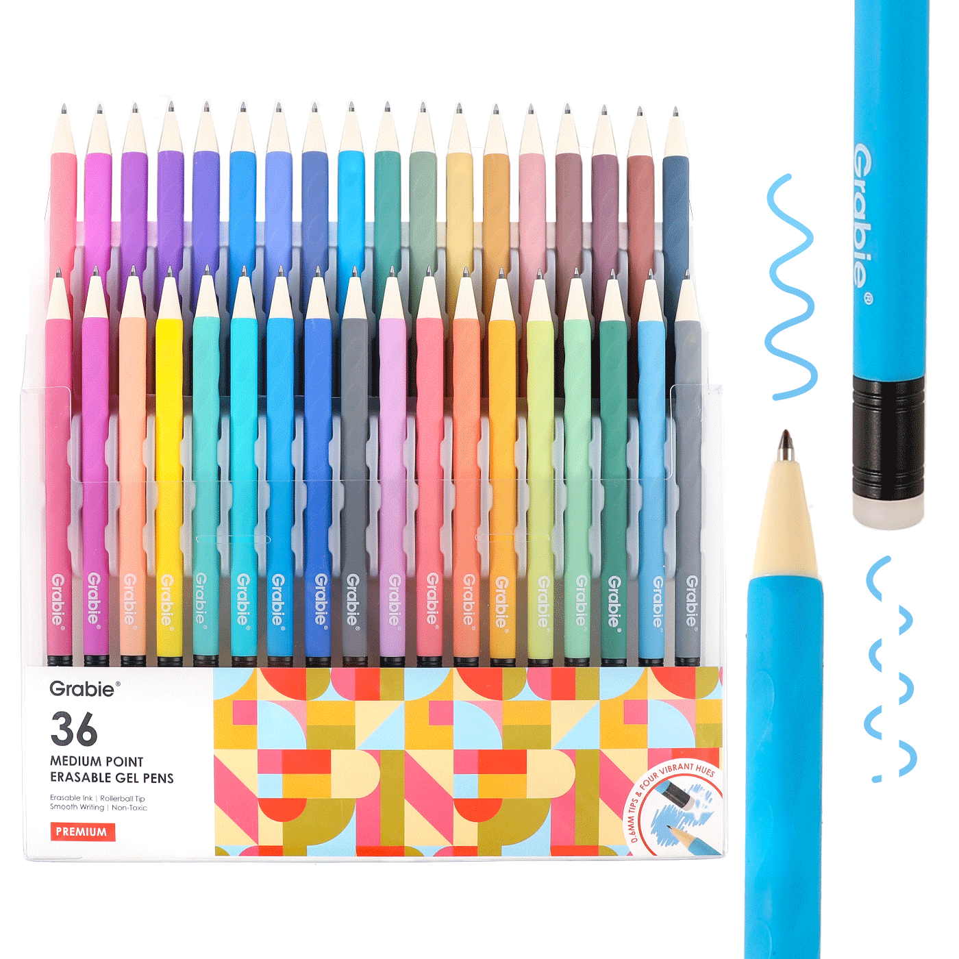 36 Medium Point Erasable Gel Pens