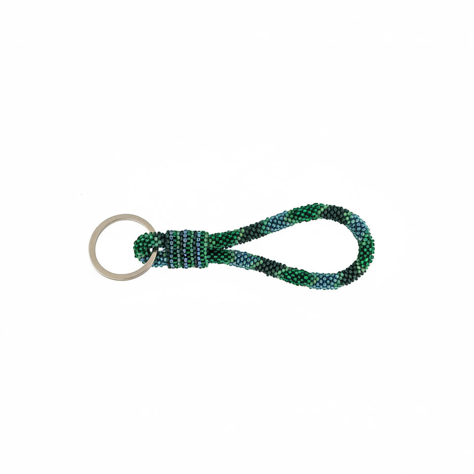 Aurora Beaded Keychain