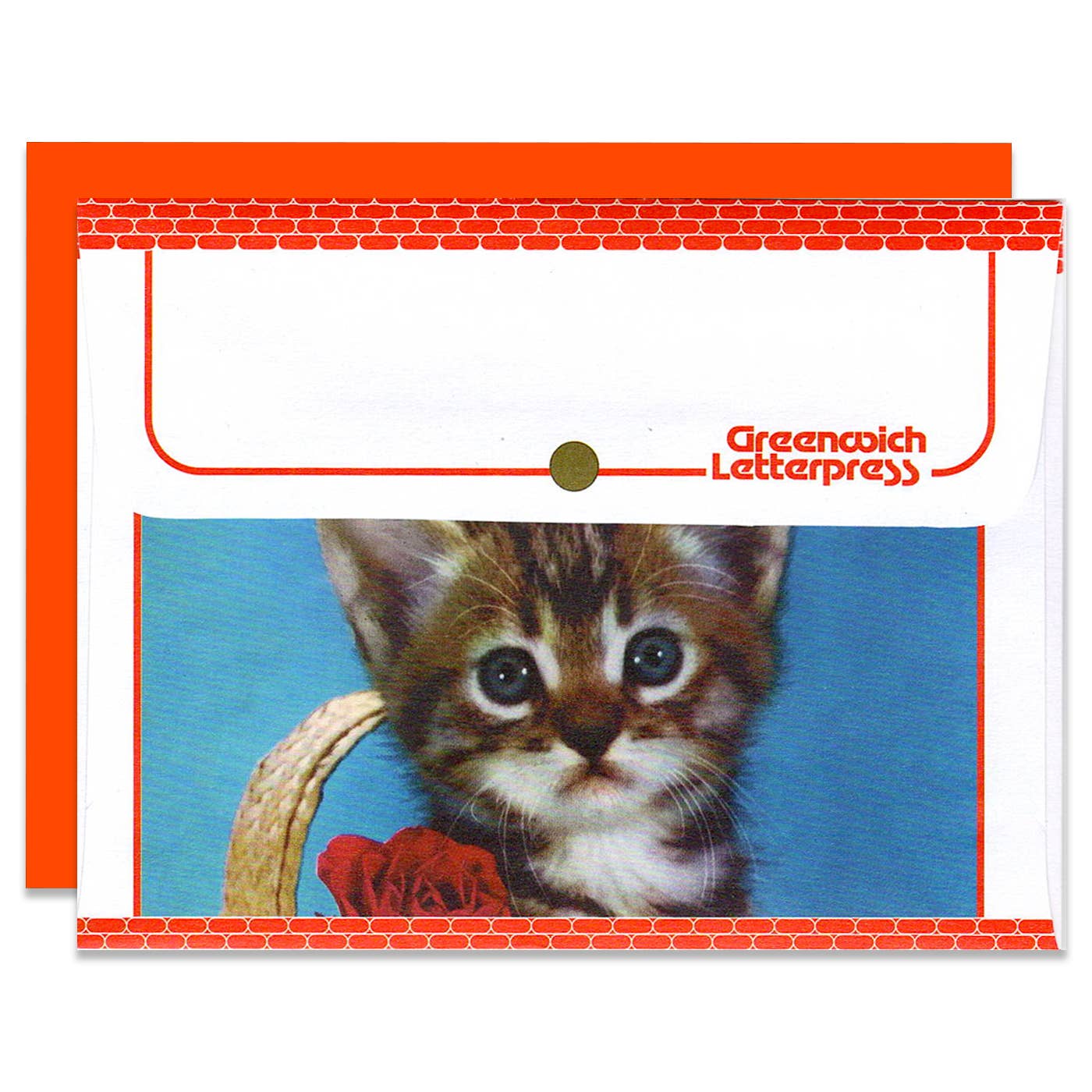 Red Trapper Keeper Inspired Envelope and Card