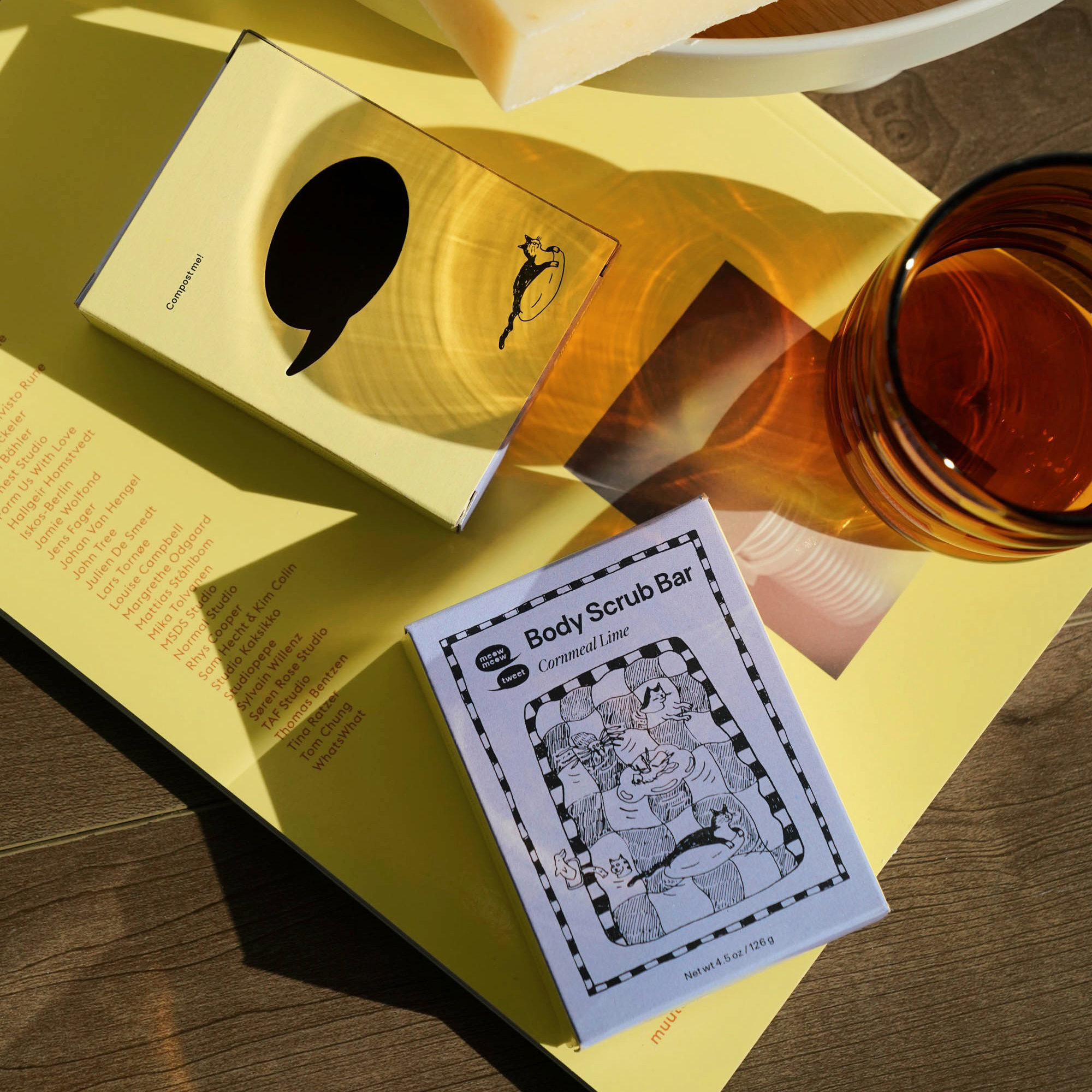 Cornmeal Lime Body Scrub Bar