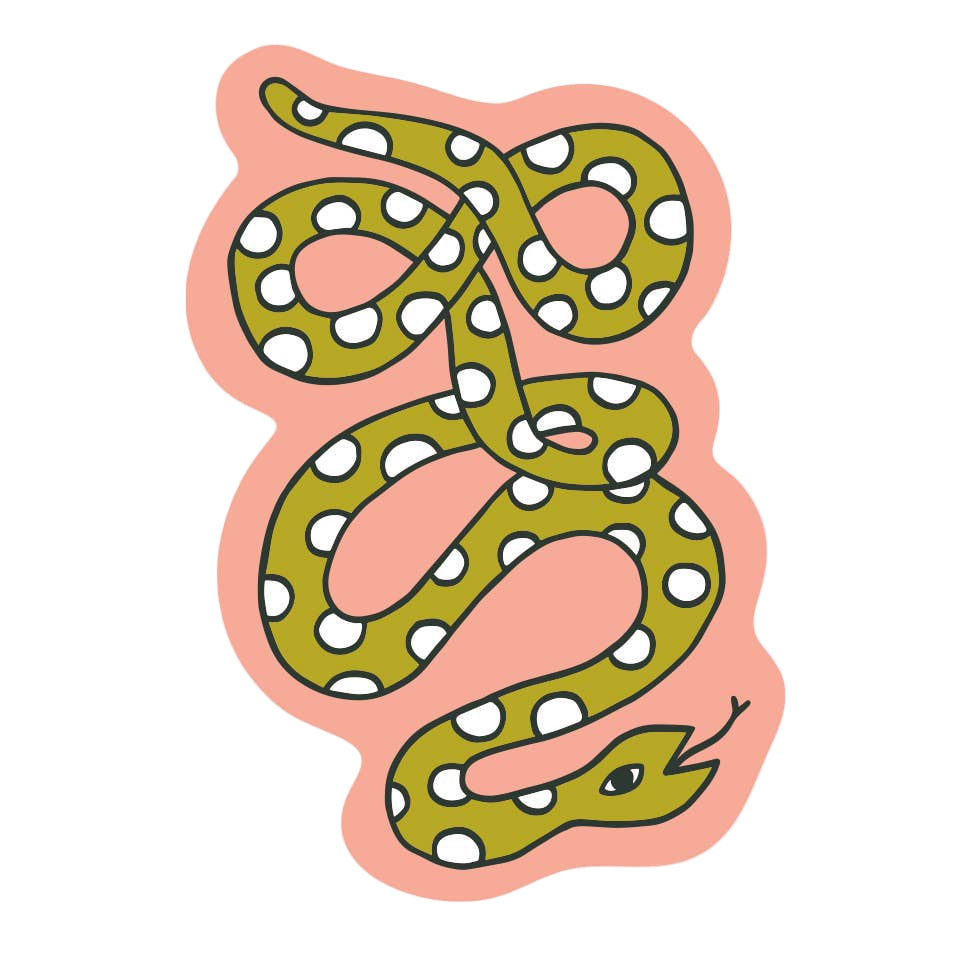 Spotted Snake Sticker