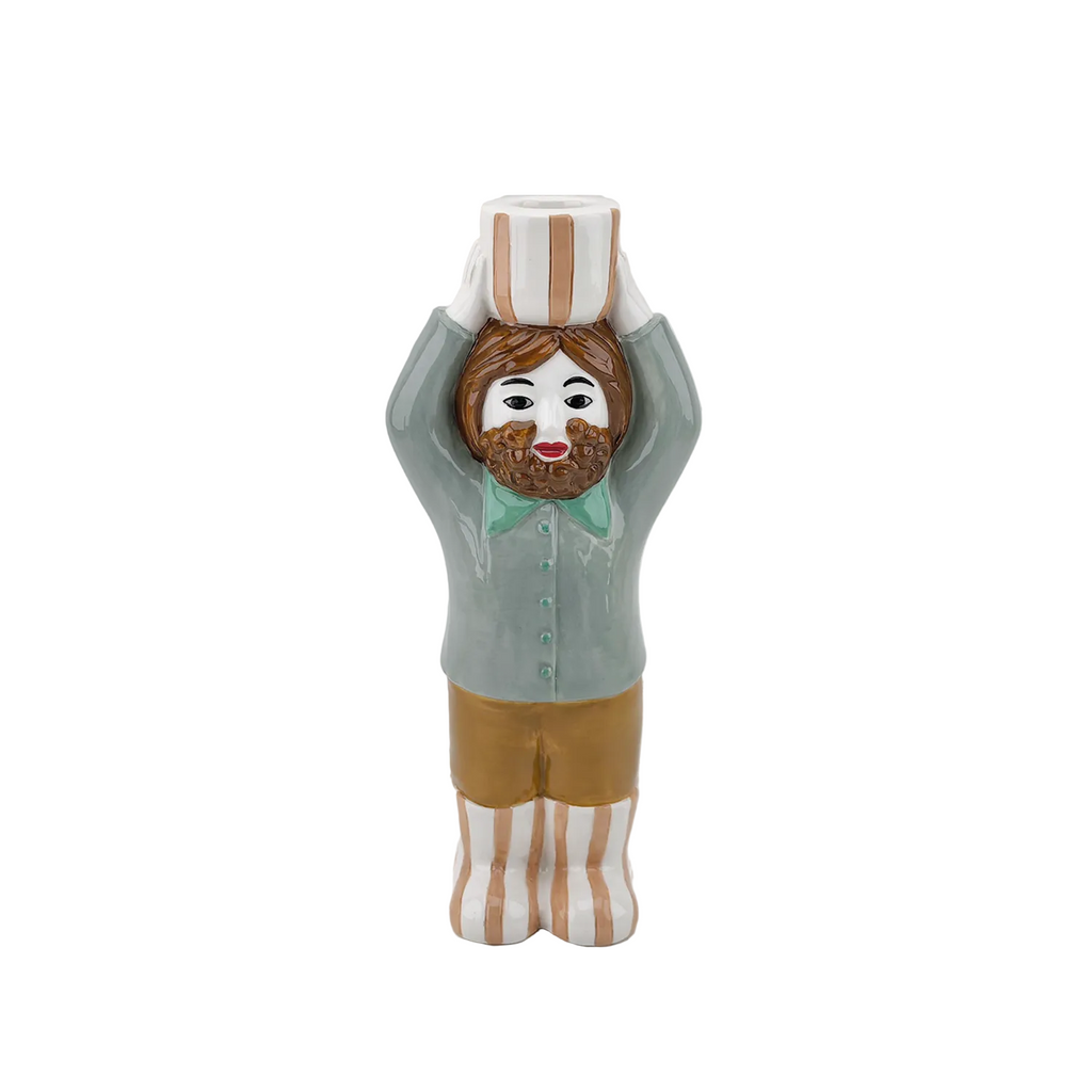 Man Candle Holder