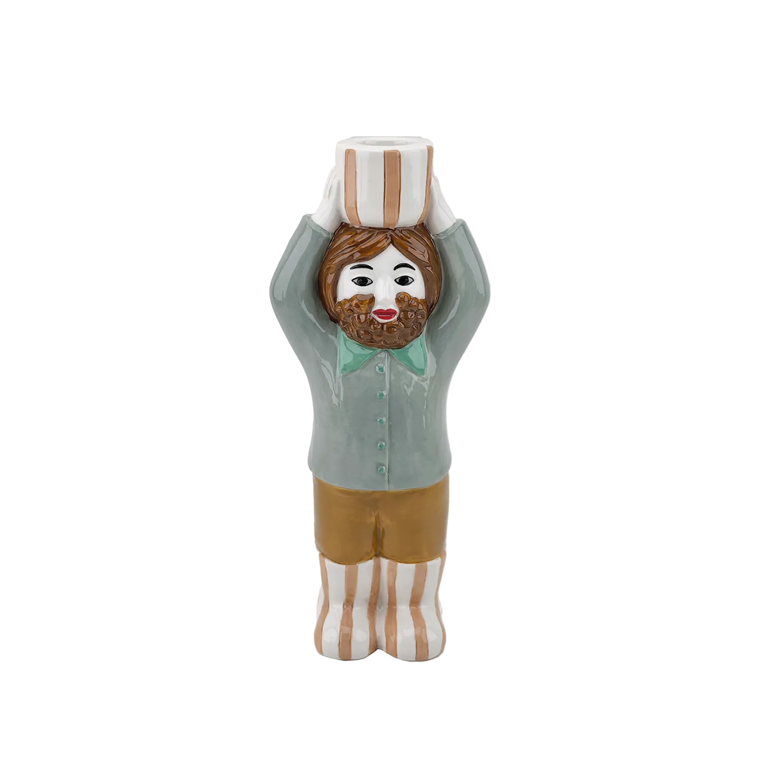 Man Candle Holder