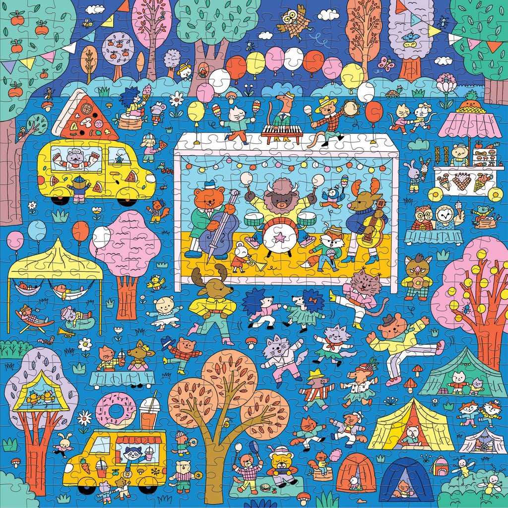 Music Festival 500 Piece Search and Find Family Puzzle