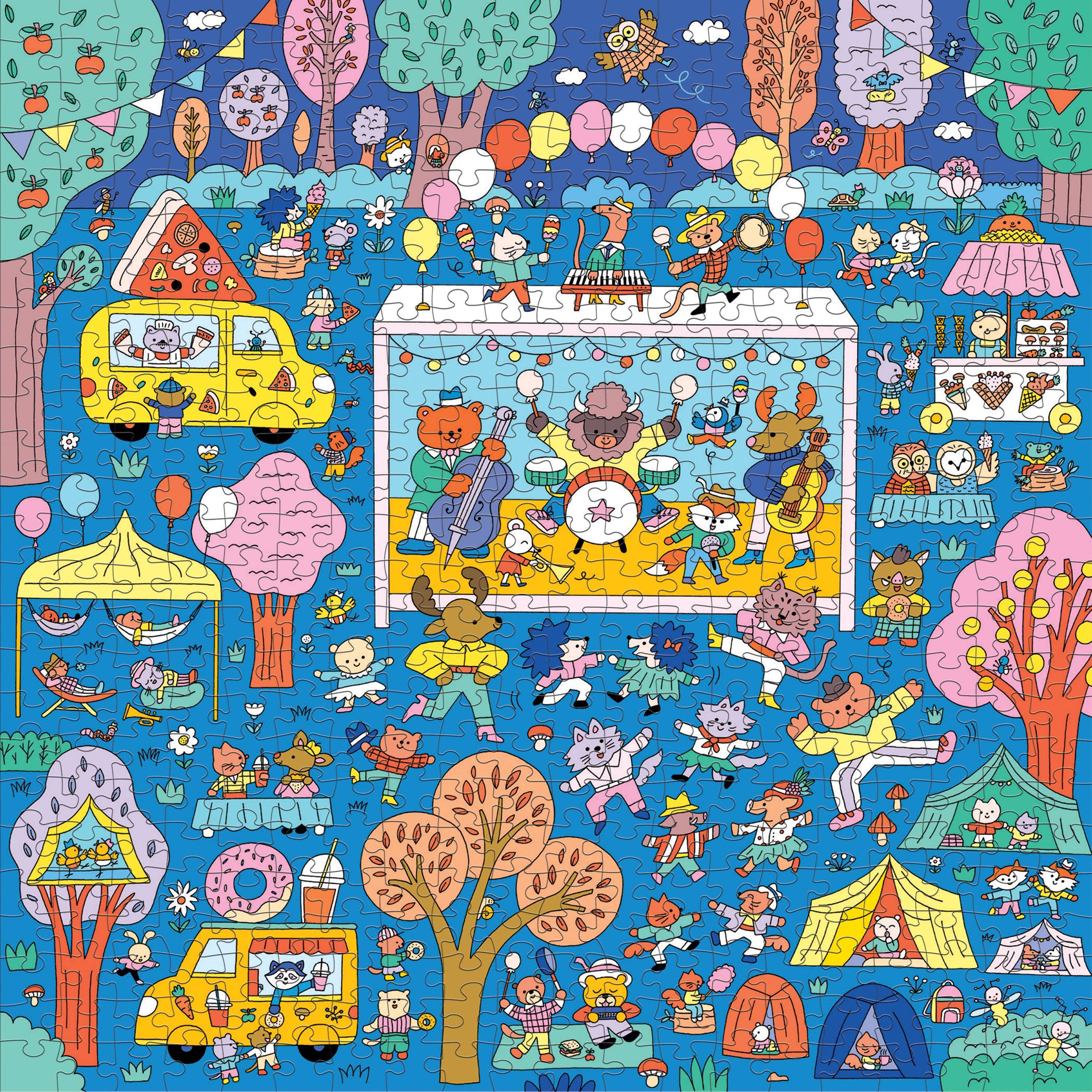 Music Festival 500 Piece Search and Find Family Puzzle