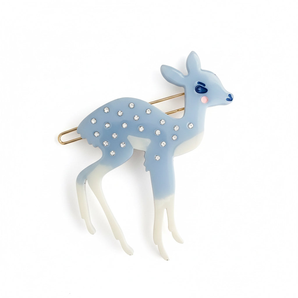 Blue Deer Hair Clip