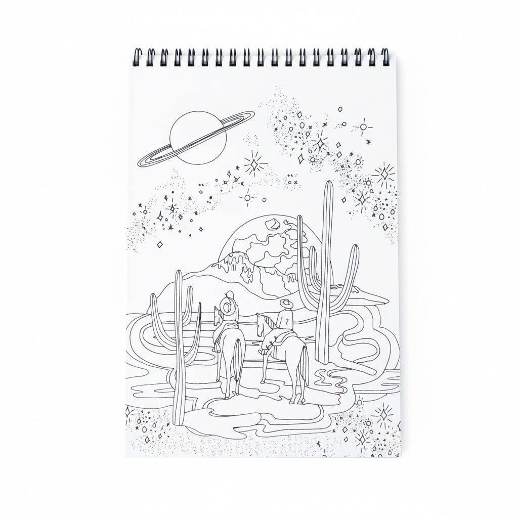 Cosmic Cowgirl Coloring Book