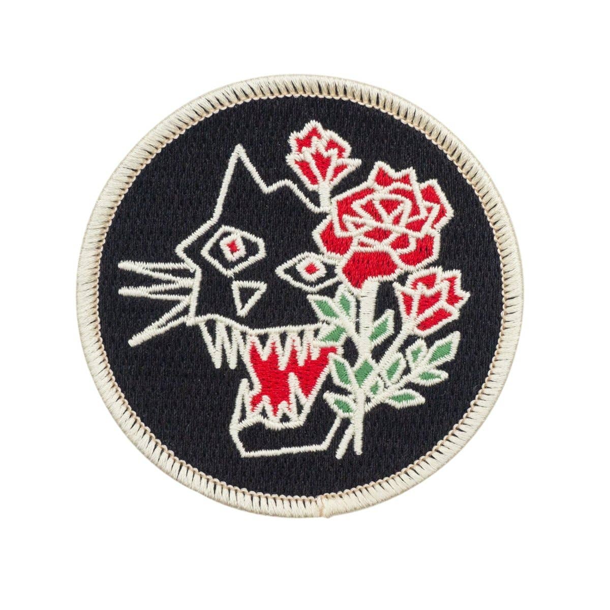 Panther and Roses Patch