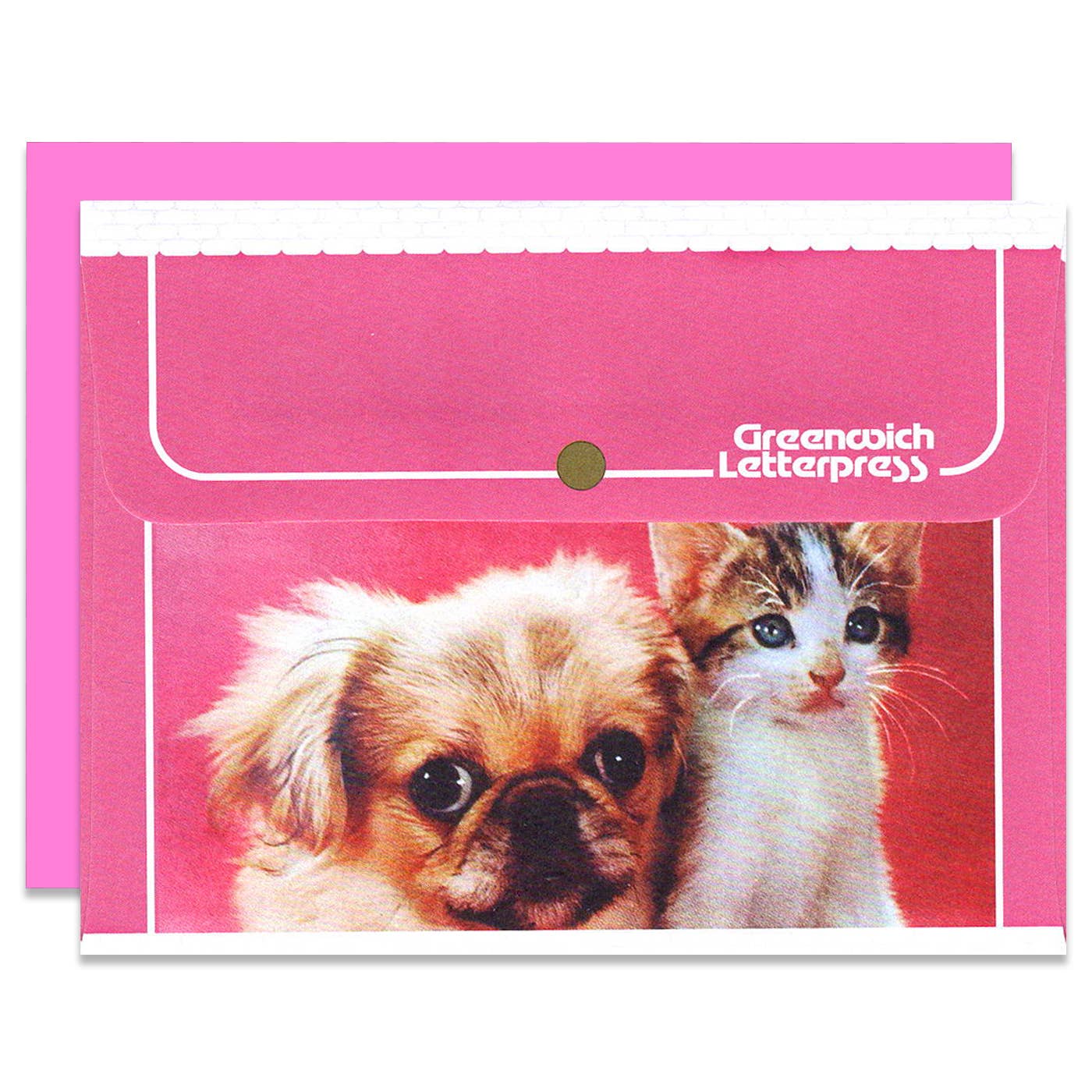 Pink Trapper Keeper Inspired Envelope and Card