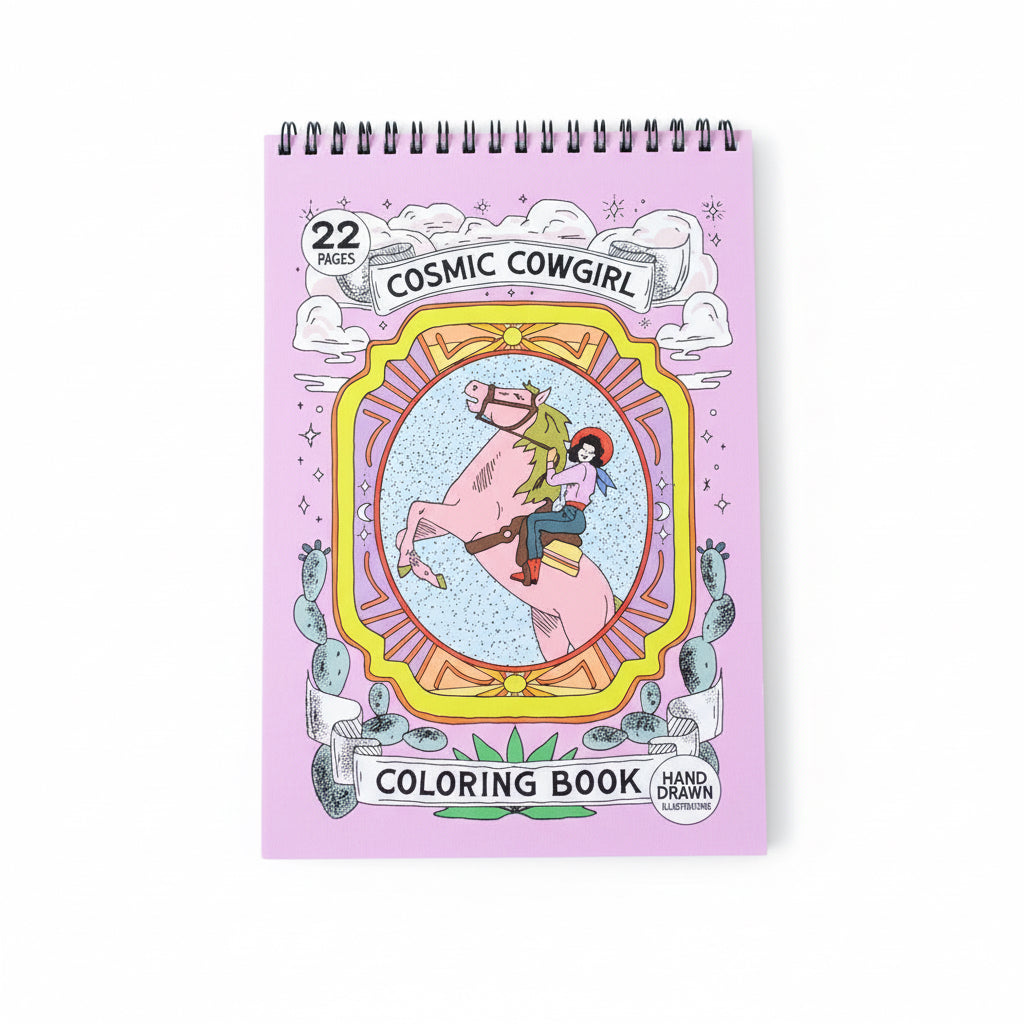 Cosmic Cowgirl Coloring Book