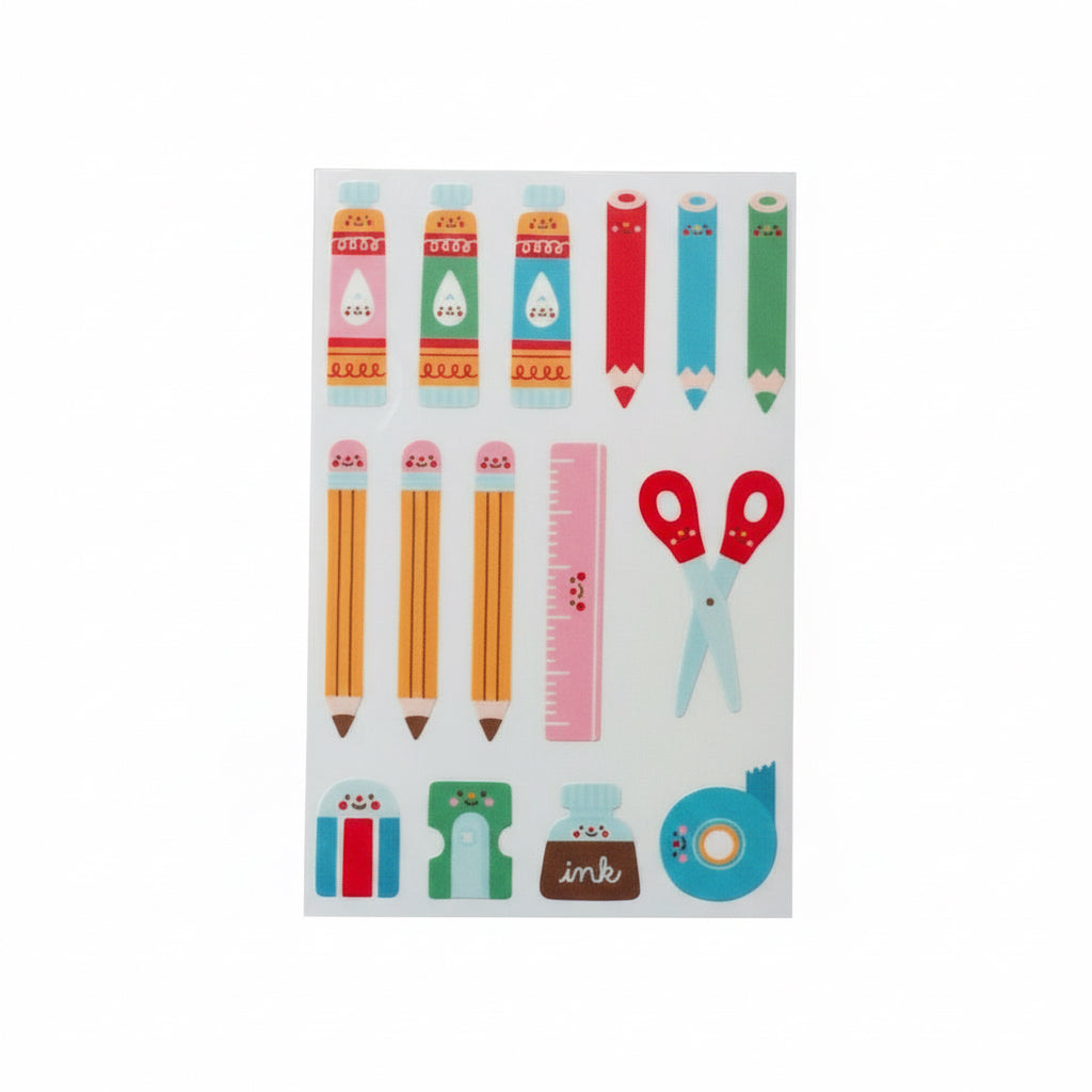 Stationery Supplies Sticker Sheet