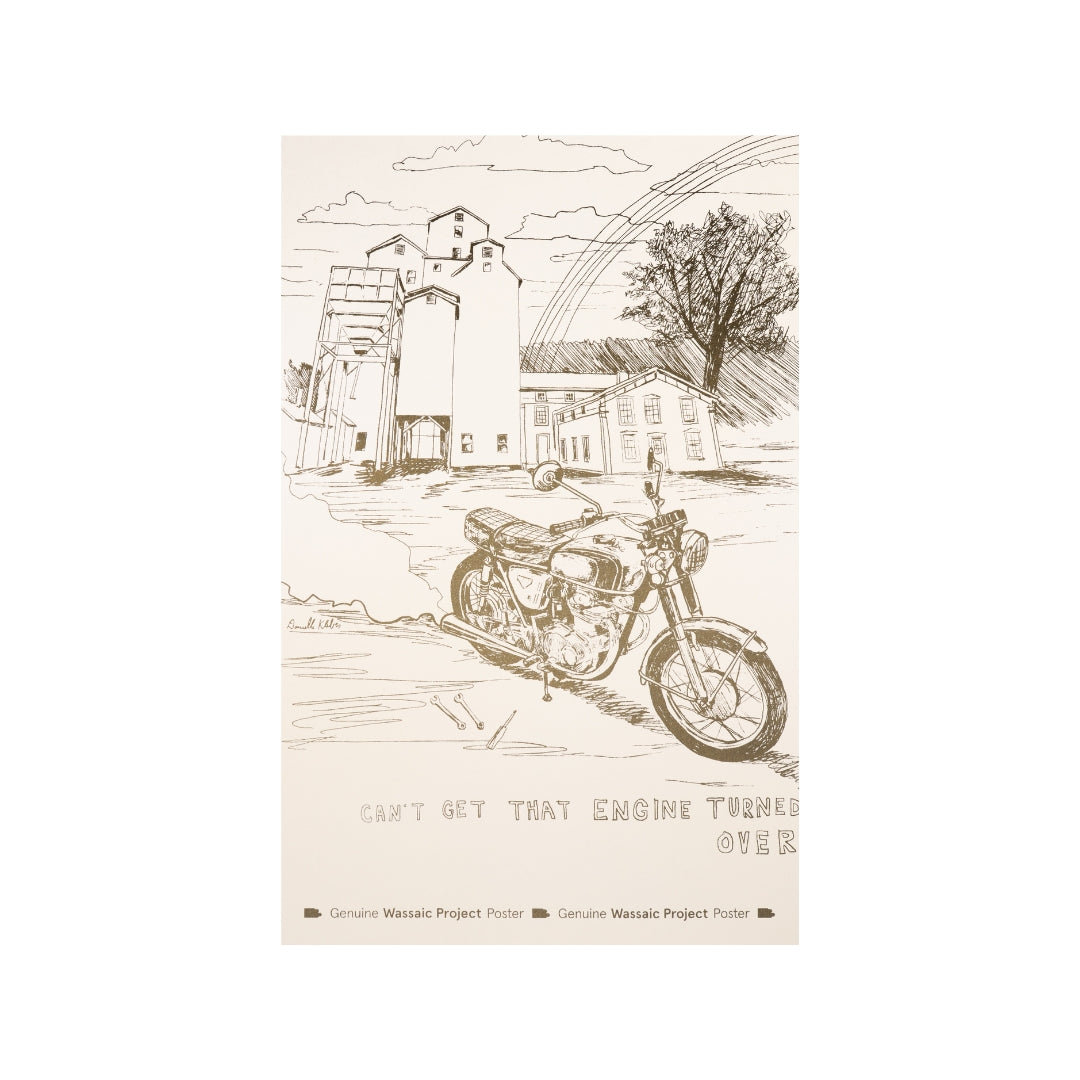 Danielle Klebes, Wassaic Motorcycle and Paint Club Poster (2026)