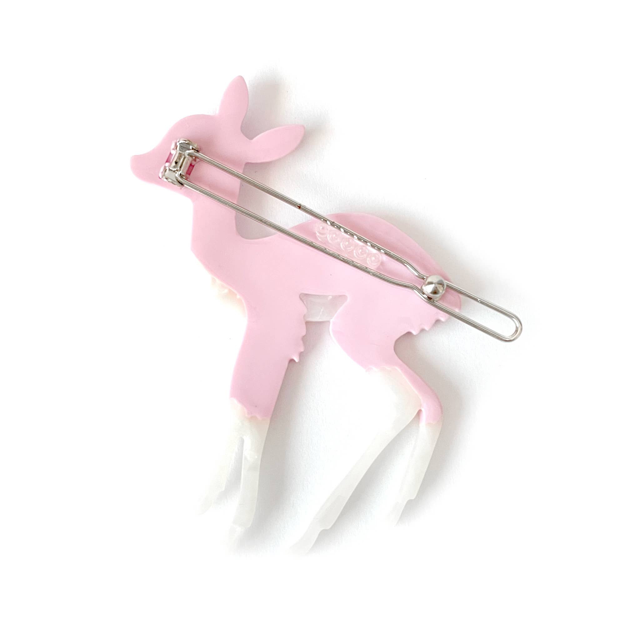 Deer Hair Clip - Pink