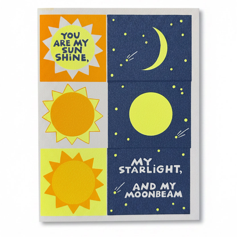 Sunshine, Starlight, Moonbeam Card