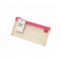Pink Mesh Pencil Case