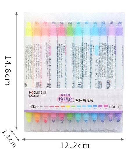 Mildliner Type Colourful Dual Pens 12set