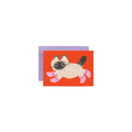 Cat with Socks Mini Note Card
