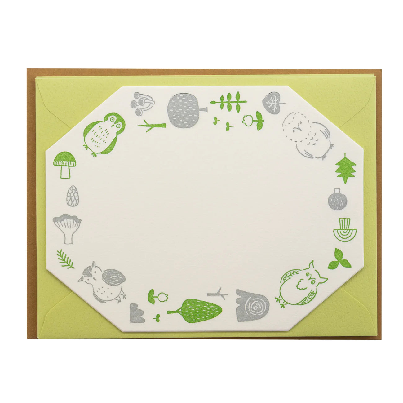 Midori Owls Letterpress Stationery Set