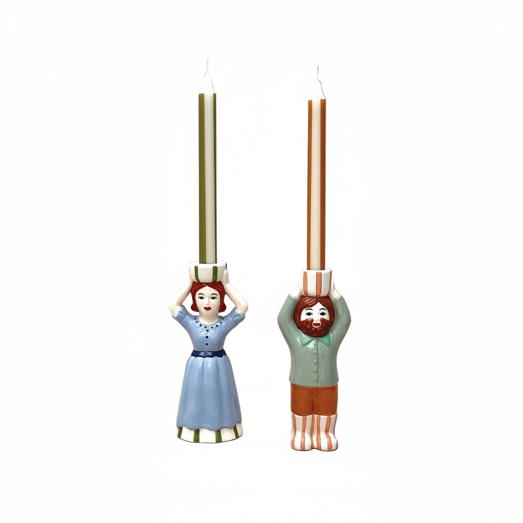 Man Candle Holder
